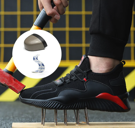 Męskie buty roboczo ochronne z blachą rozmiar 36-48 w sportowym stylu z podeszwą odporną na przebicia