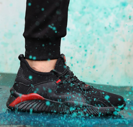 Męskie buty roboczo ochronne z blachą rozmiar 36-48 w sportowym stylu z podeszwą odporną na przebicia