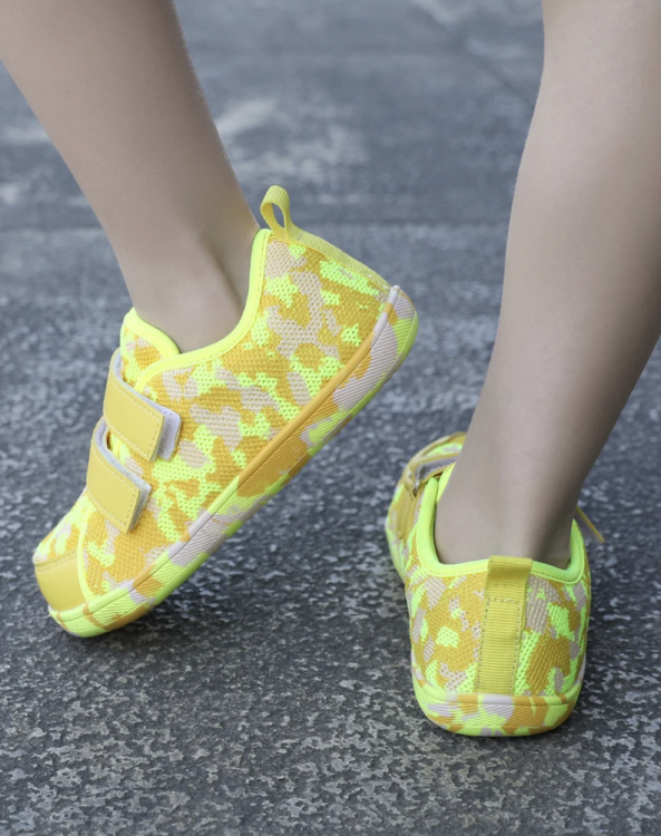 Buty Barefoot dla Dzieci na boso szerokie 6 kolorów rozmiar 25-38 szerokie żółto - neonowe moro