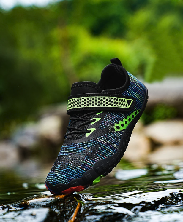Dziecięce buty Aqua-Trekker do wody na plaże rozmiar 24-38 siatkowane przewiewne sznurowane na rzep