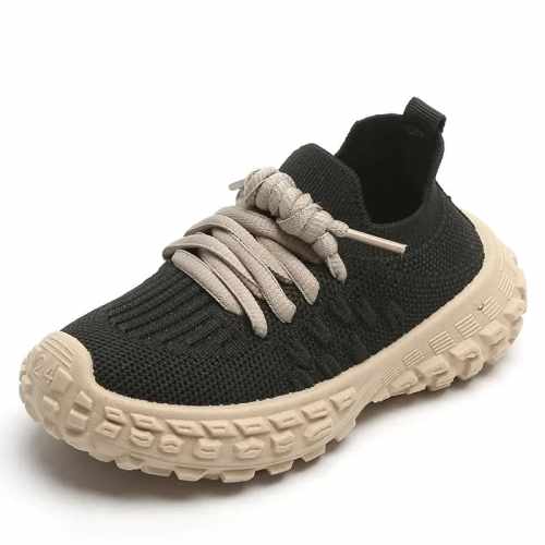 Modne sneakersy dziecięce Magic step rozmiar 21-32 sznurowane czarne