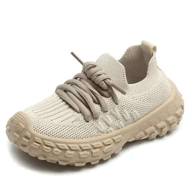 Modne sneakersy dziecięce Magic step rozmiar 21-32 sznurowane beżowe