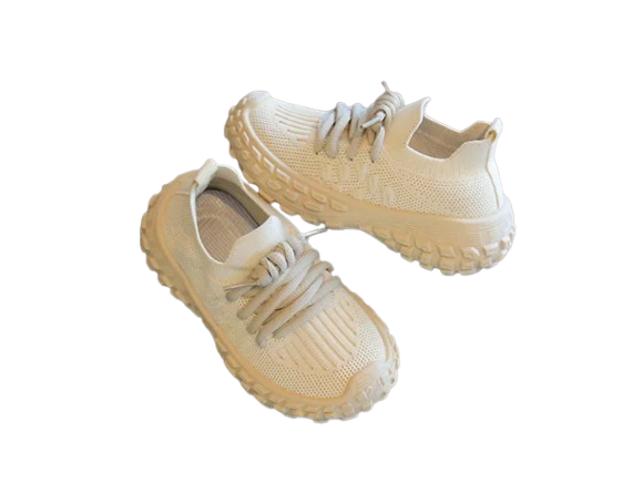 Modne sneakersy dziecięce Magic step rozmiar 21-32 sznurowane beżowe