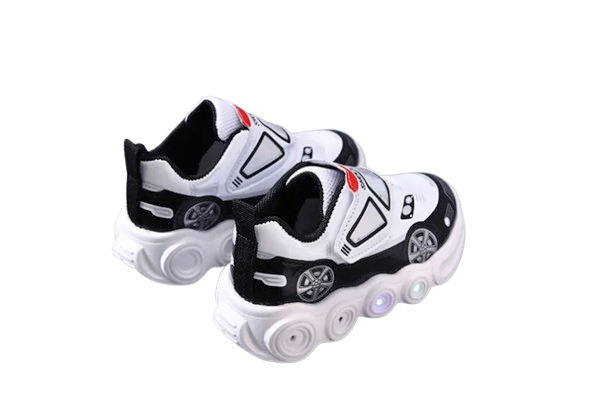 Sneakersy dziecięce Auto dla chłopca LED na rzep roz. 21-30