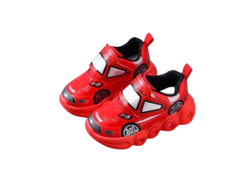 Sneakersy dziecięce Auto dla chłopca LED na rzep roz. 21-30