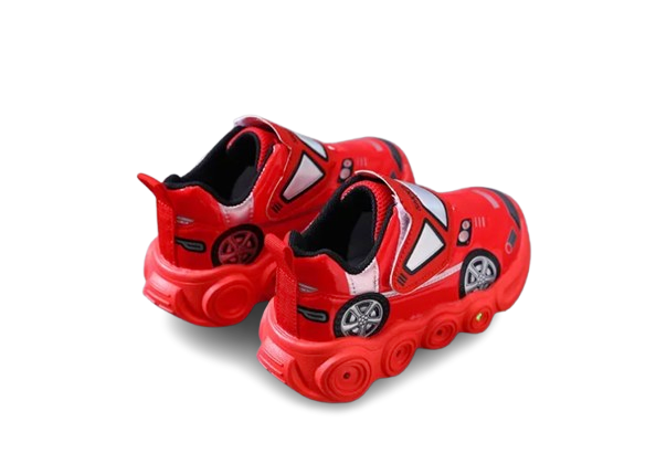 Sneakersy dziecięce Auto dla chłopca LED na rzep roz. 21-30
