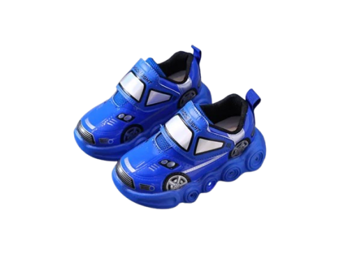 Sneakersy dziecięce Auto dla chłopca LED na rzep roz. 21-30