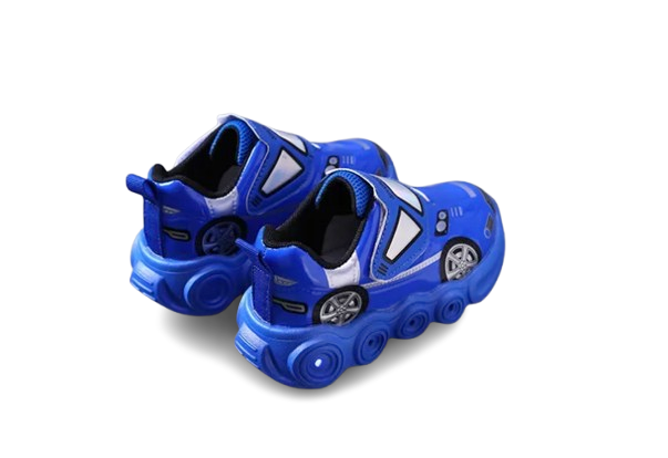 Sneakersy dziecięce Auto dla chłopca LED na rzep roz. 21-30