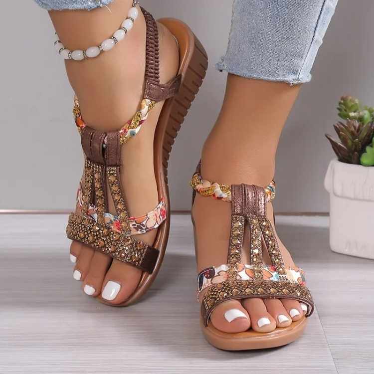 Damskie Sandały w Stylu Boho wsuwane rozmiar 34-43